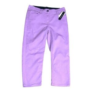 Violets & Roses Lavender Cropped Pants Size  4/27 NWT